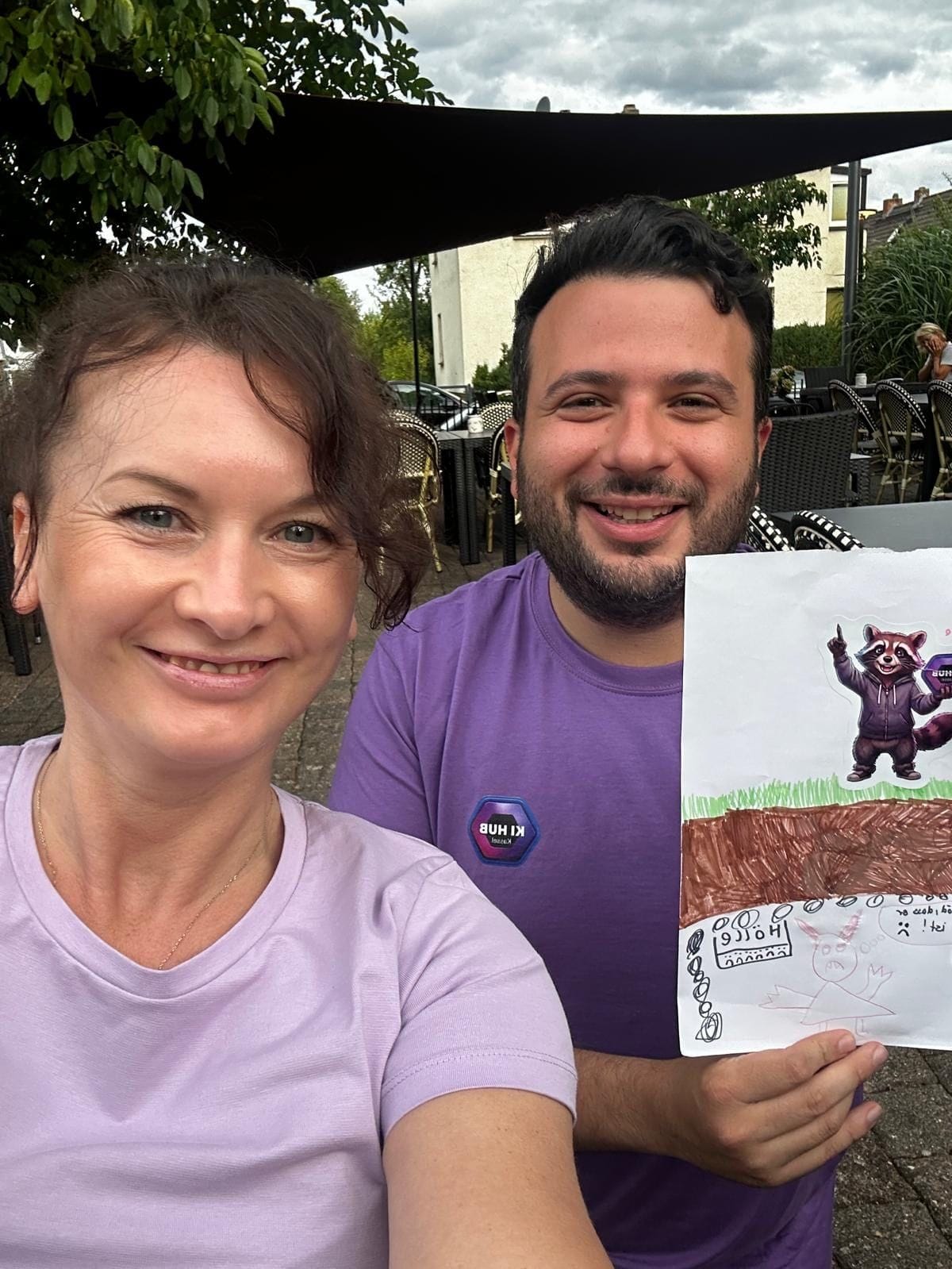 Olga Koch bei einem Community-Treffen.